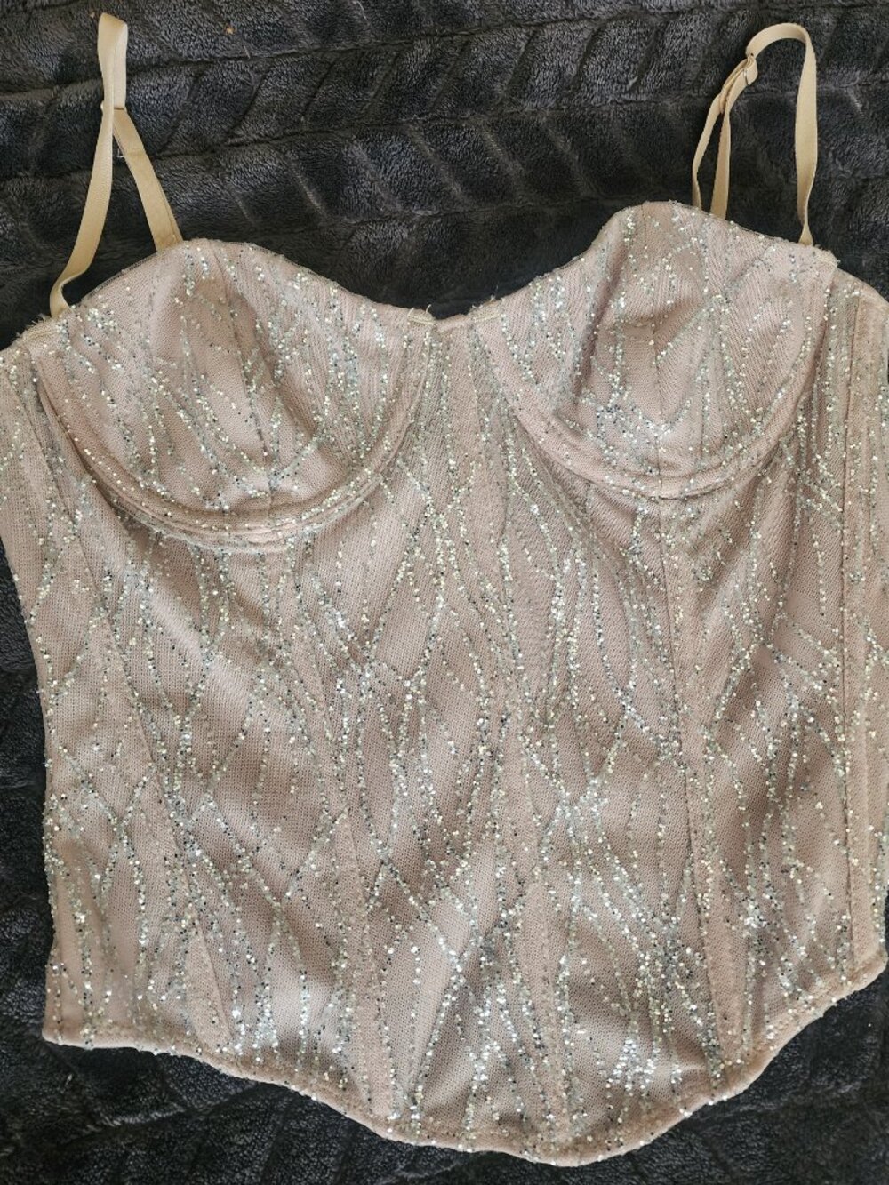 White Fox Boutique Goddess Within Bustier Champagne S